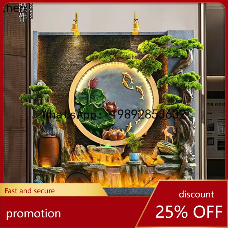 

YFY Fake Mountain Feng Shui Fish Tank Flowing Water Ornament Floor-standing Flowing Water Wall Water Screen Landscape Courtyard
