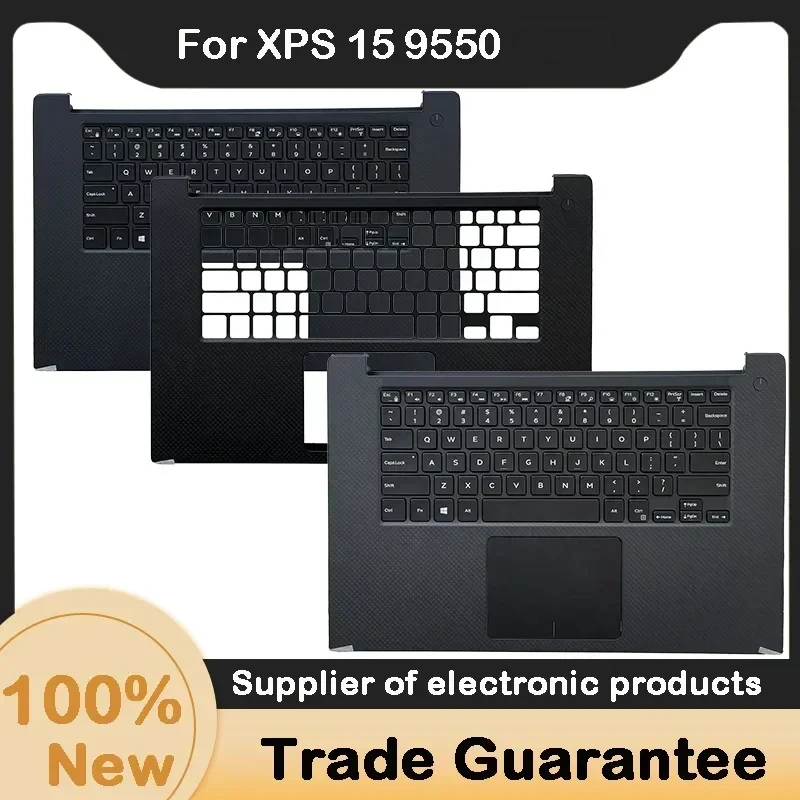 New For Dell XPS 15 9550 Precision 5520 M5510 P56F Upper Case Palmrest Cover 0JK1FY with keyboard with touchpad Case