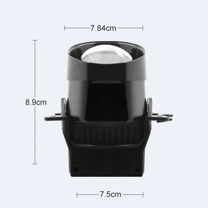 High Quality 12V 45W 3000K 5800K BI LED Fog Light Projector Lens for Honda Toyota Nissan with Double Reflectors Hi Lo Beam