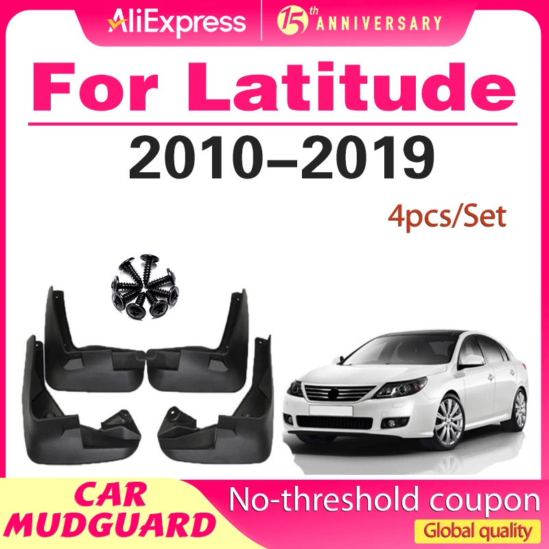 Mud-flaps for Renault latitude mudguard latitude splash guard fenders car accessories auto styling 4 pcs 2010-2019