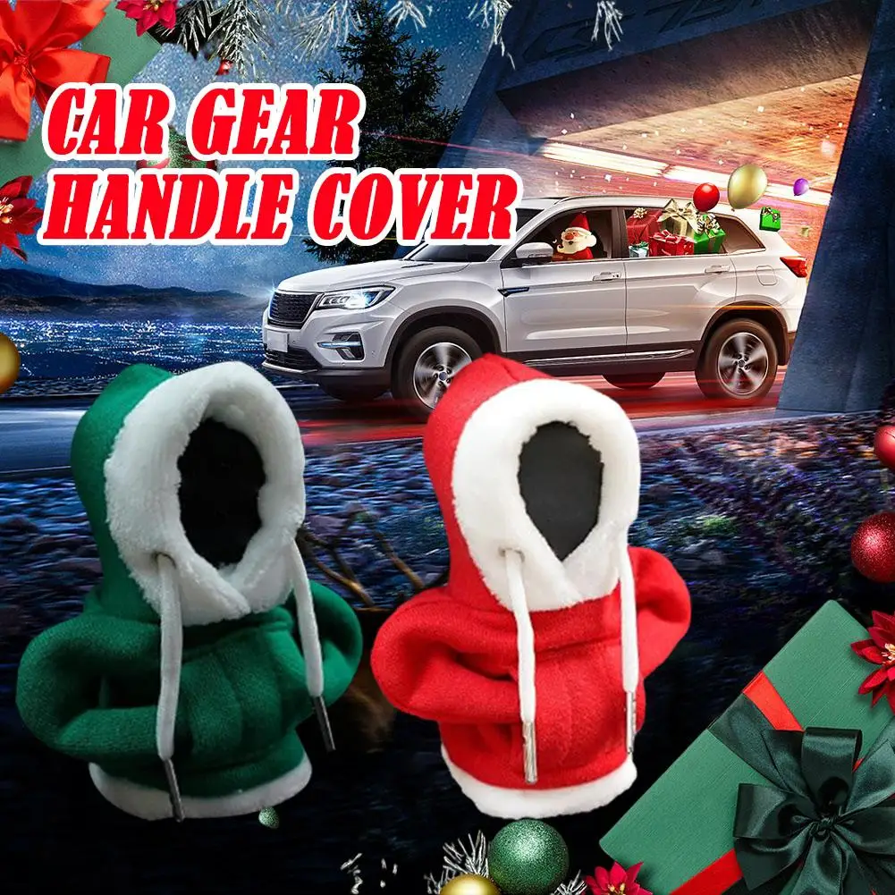 Car Gear Hoodie Shift Cover Christmas Decor Gearshift Hoodie Car Gear Shift Knob Cover Manual Handle Gear Change Lever Cover