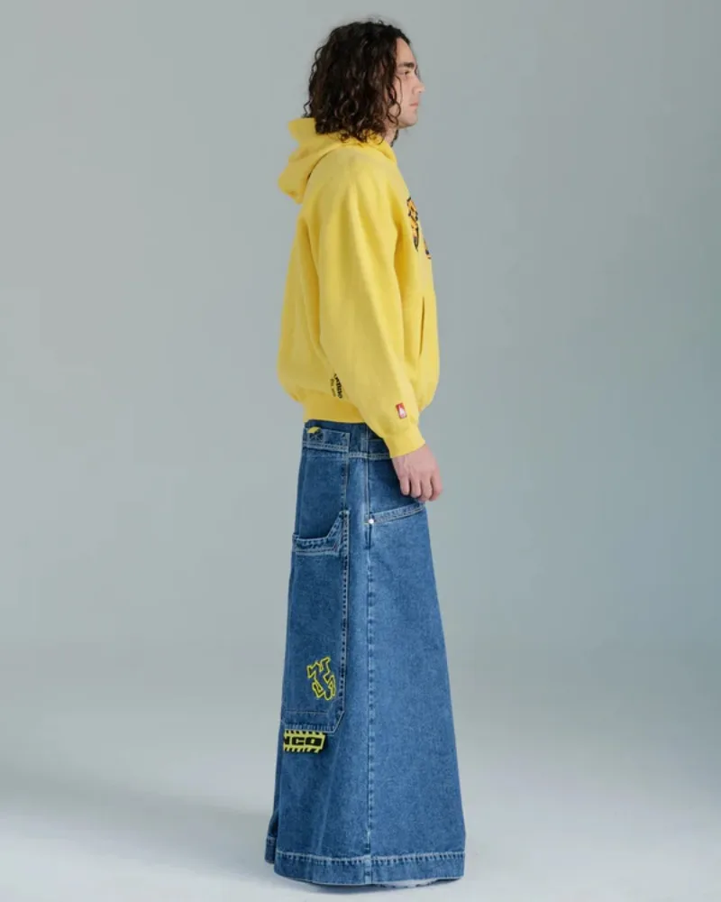 JNCO 헐렁한 청바지, Y2K 하라주쿠 힙합 스트리트웨어, 빈티지 포켓 그래픽 청바지, 남성 여성 미국 하이 웨이스트 와이드 레그 청바지