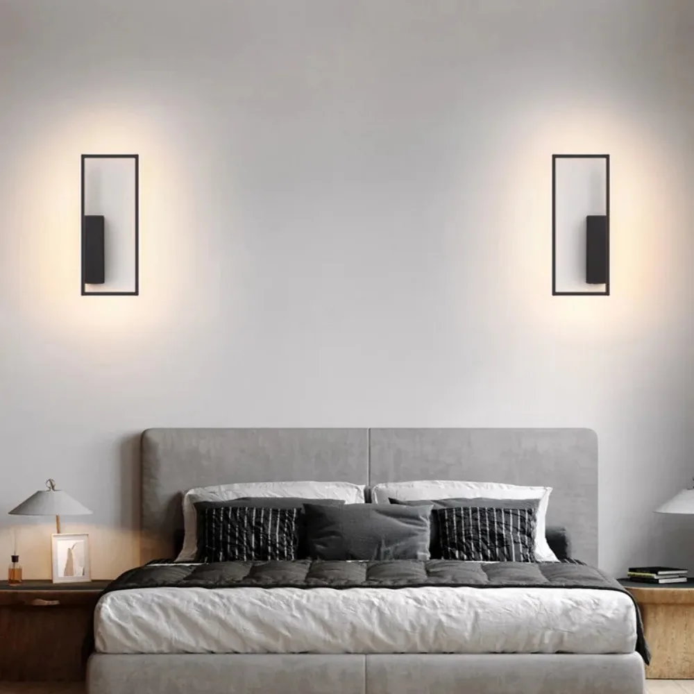 Imagem -04 - Nordic Minimalista Led Wall Lights Interior Wall Sconces Lâmpada Sala de Estar Quarto Cabeceira Decoração de Casa