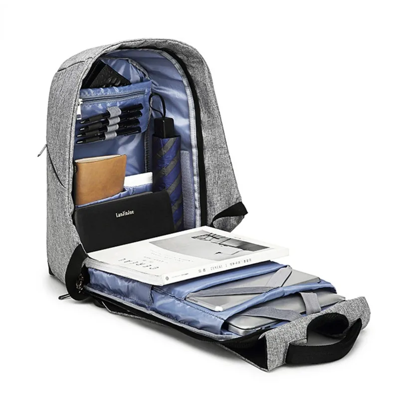 Anti-theft plecaki mężczyźni wodoodporny plecak na laptopa kobiety Casual Oxford męskie torba biznesowa 15.6 Cal Notebook Travel plecaki