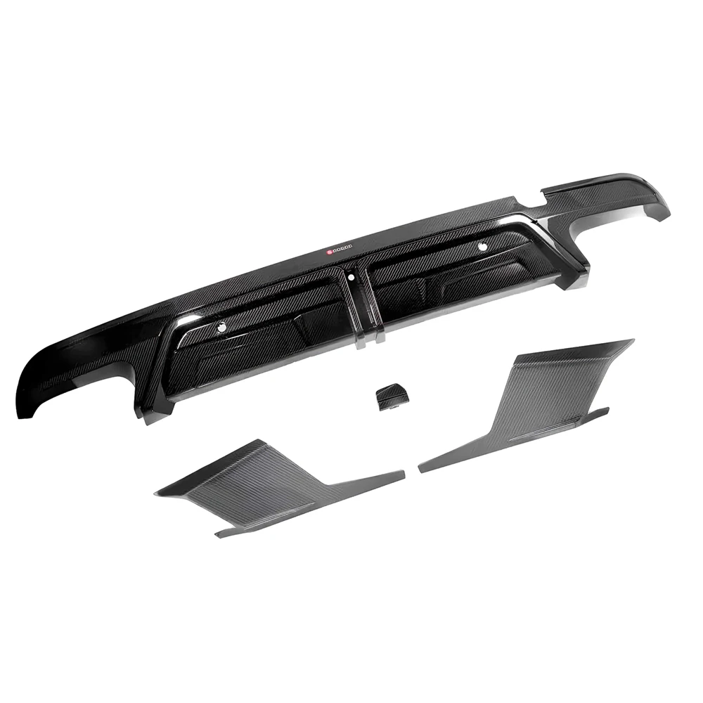 For BMW F95 X5M Dry Carbon Fiber Rear Lip Diffuser Bumper Add-on 2020-2025  Auto Accessory for Enhanced Aerodynamics