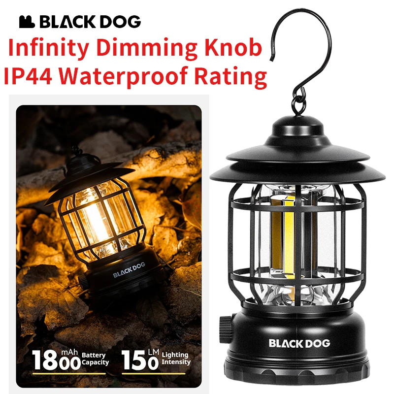 

Naturehike BLACKDOG Свет с длительным сроком службы батареи Свеча Дыхание Ретро Кемпинговый светильник ПВХ с регулируемой яркостьюВодонепроницаемый Открытый Кемпинг Прочный