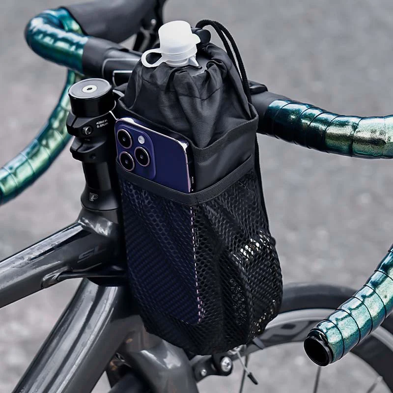 New【Bike Bottle Holder Cycling Water Bottle Carrier Pouch Insulated Kettle Road Bicycle Handlebar Bag Accessories】