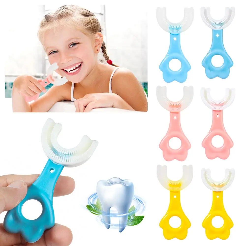 Cat Claw Kids U-Shape Children's Tooth Brushing Cleaning Tool Toothbrush Oral Hygiene