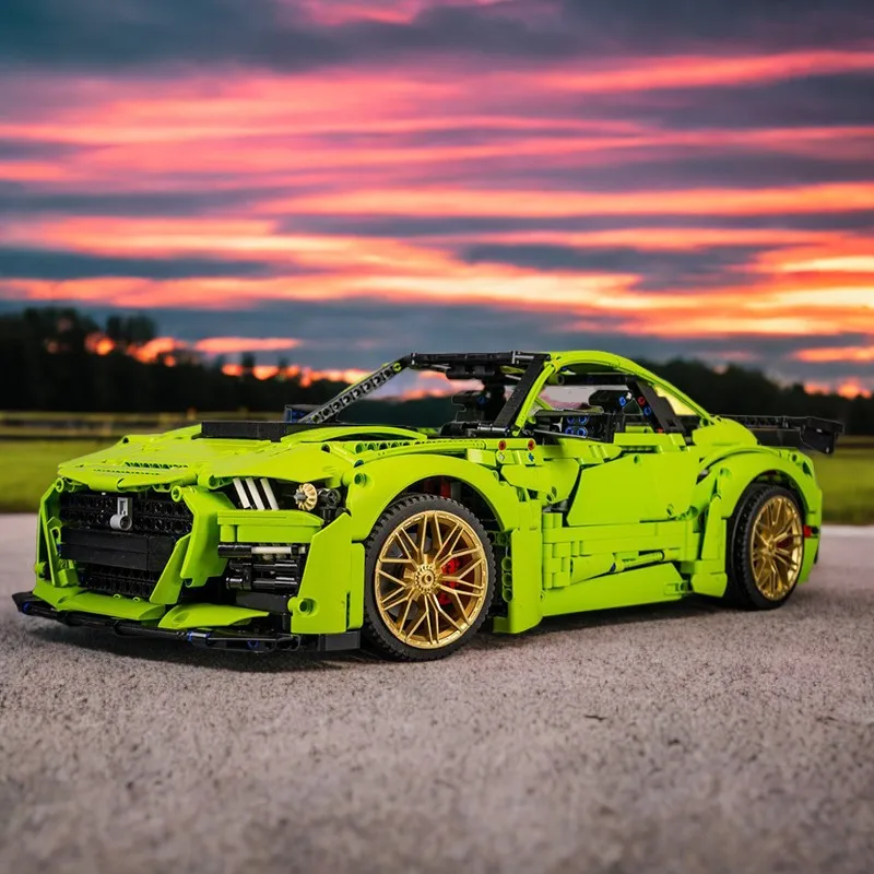 3152 قطعة بطل السرعة Fordsad Must Gangd Shelby GT500 اللبنات لتقوم بها بنفسك لعبة إبداعية عيد الميلاد هدية عيد ميلاد للأطفال كتل #1