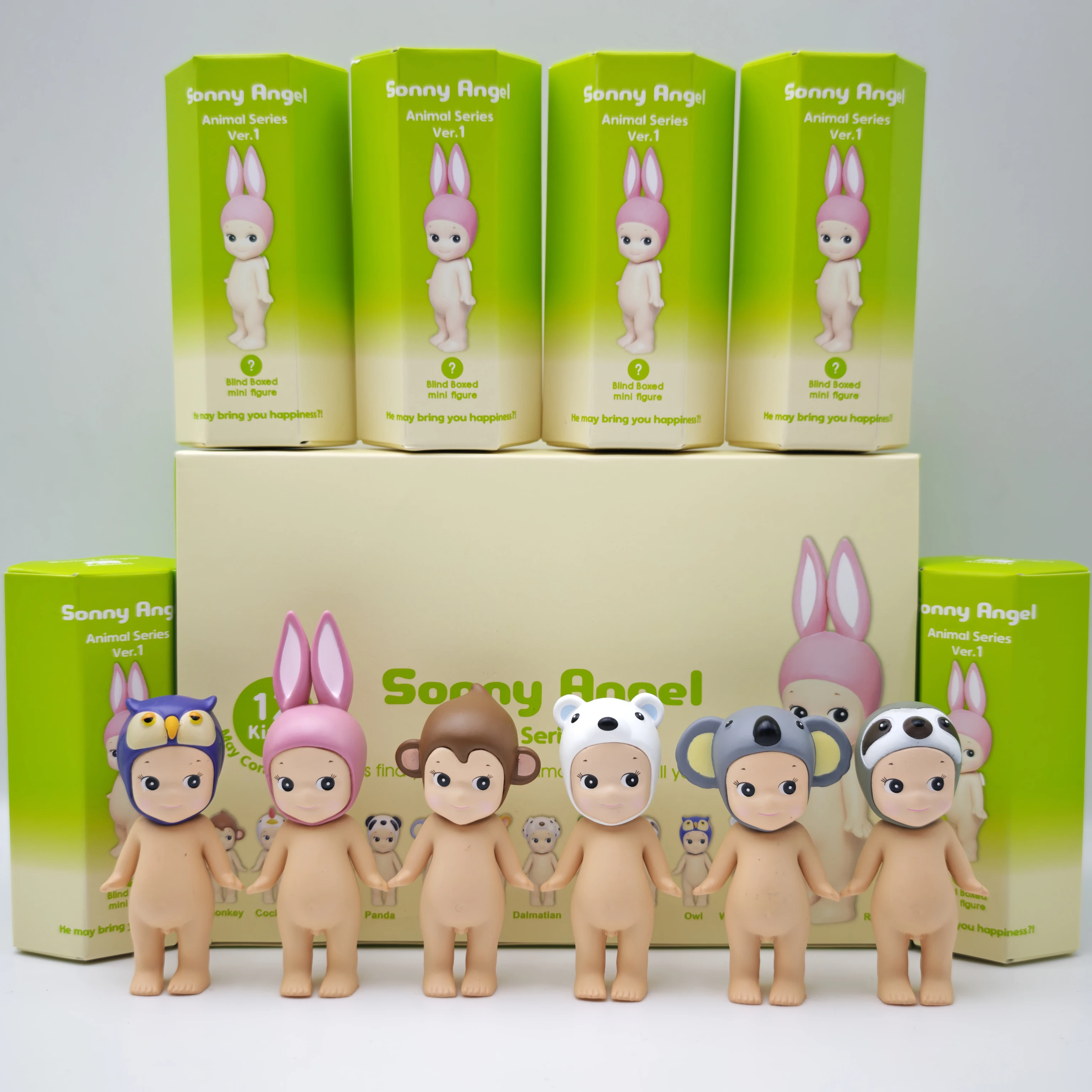 Niedliche Sonny Blind Box Spielzeuge Tierserie Ver.1 Anime Mini-Actionfigur Süße Puppen-Ornamente Sammlung Geburtstags- und Weihnachtsgeschenke
