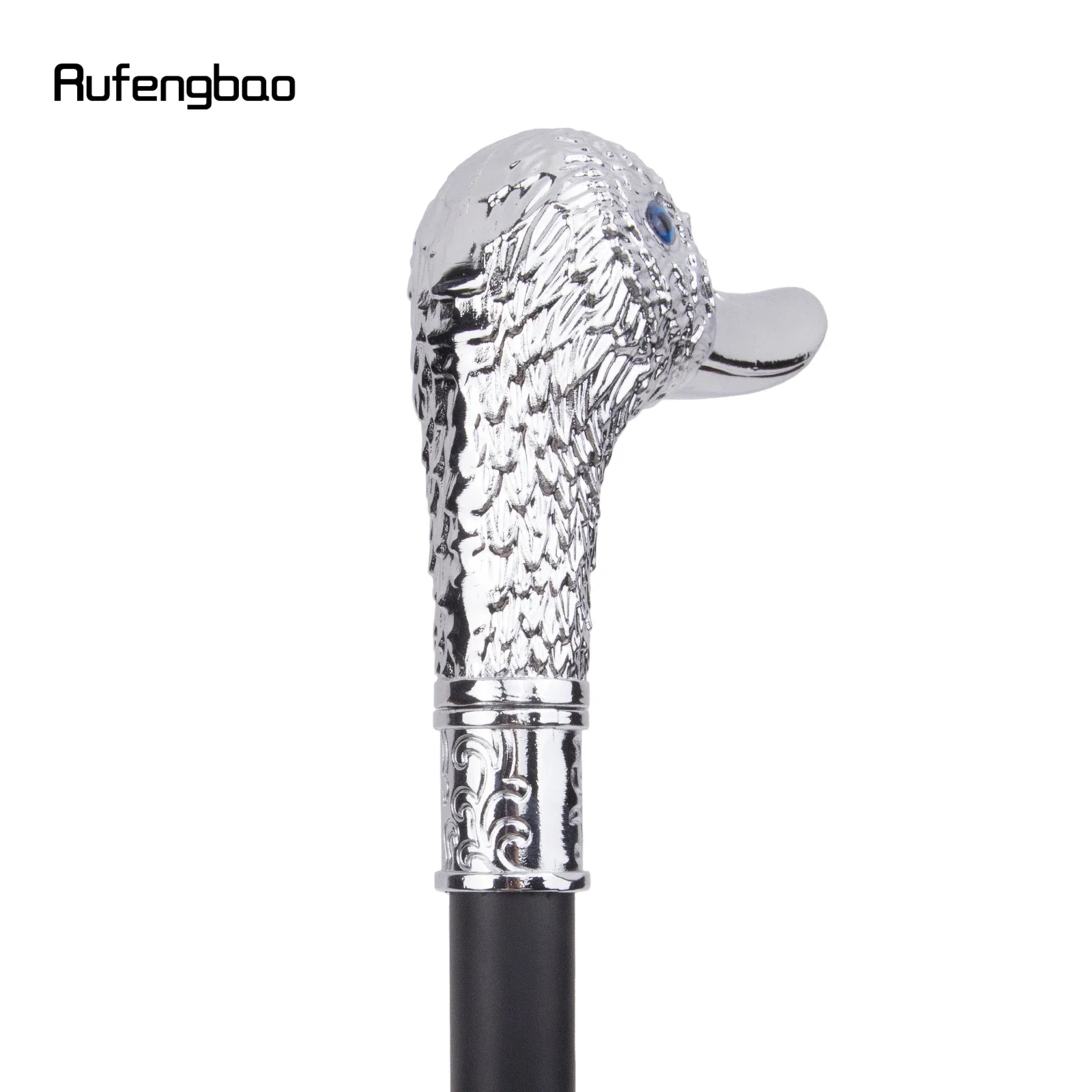 الأبيض بطة رئيس الأزياء عصا للمشي عصا الزخرفية تأثيري خمر حزب المألوف عصا للمشي Crosier 95 سنتيمتر