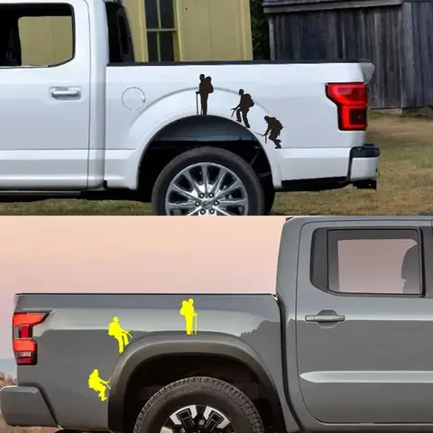 Doordash Pickup Body Side Mountain Climb Stickers for Ford F150 Dodge RAM Chevrolet Silverado Universal Decor Decals Accessories