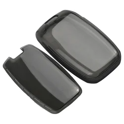 Coque de protection pour clé à distance de voiture, coque transparente noire, accessoires de voiture, Kia Sportage, Optima Sorento Soul