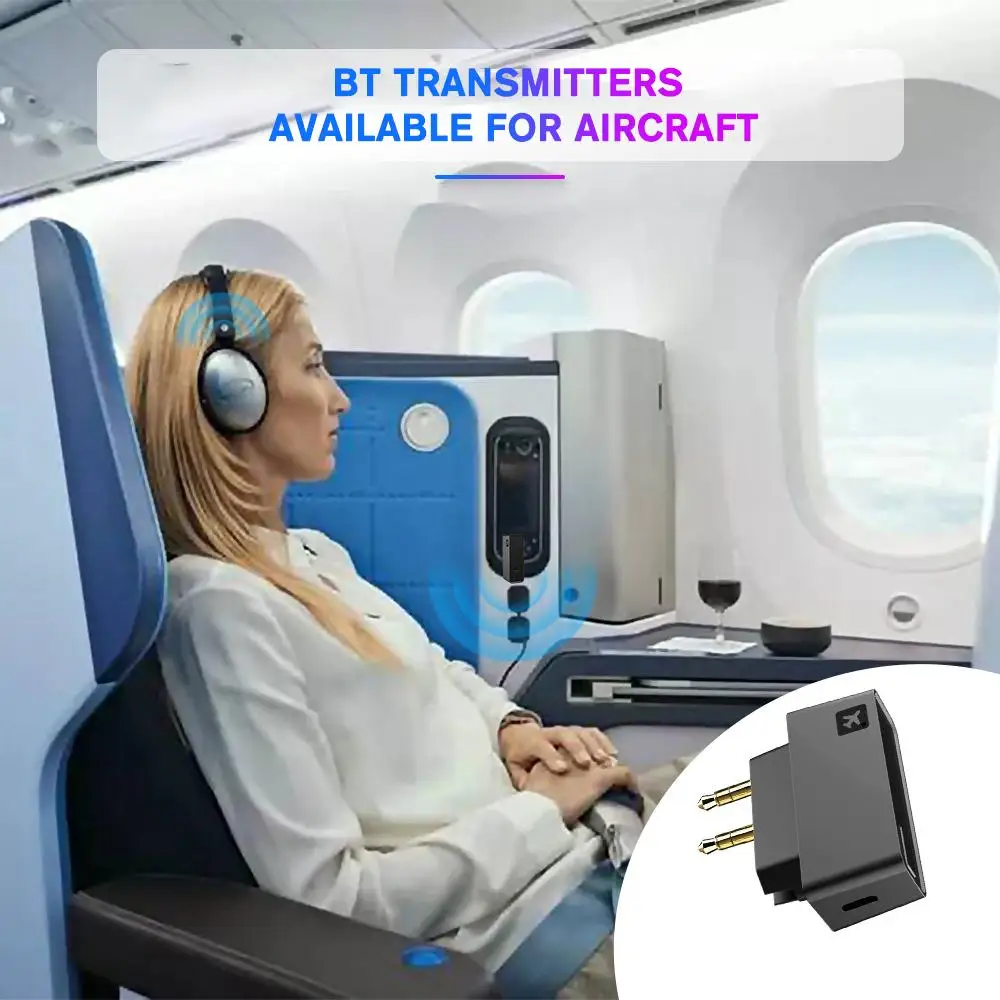 

Bluetooth Transmitter Bluetooth 5.0 Aircraft Transmitter Entertainment Universal System Television Airlines Computer H8Z8