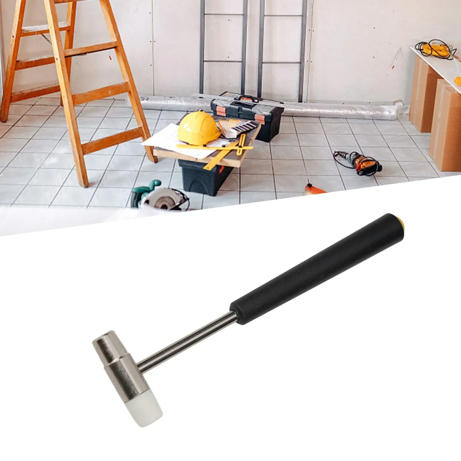 Small Hammer A Hammer Hammer 177mm As Shown Double Head Metal Rubber Hammer Plastic Repair Tool For Repair Watch