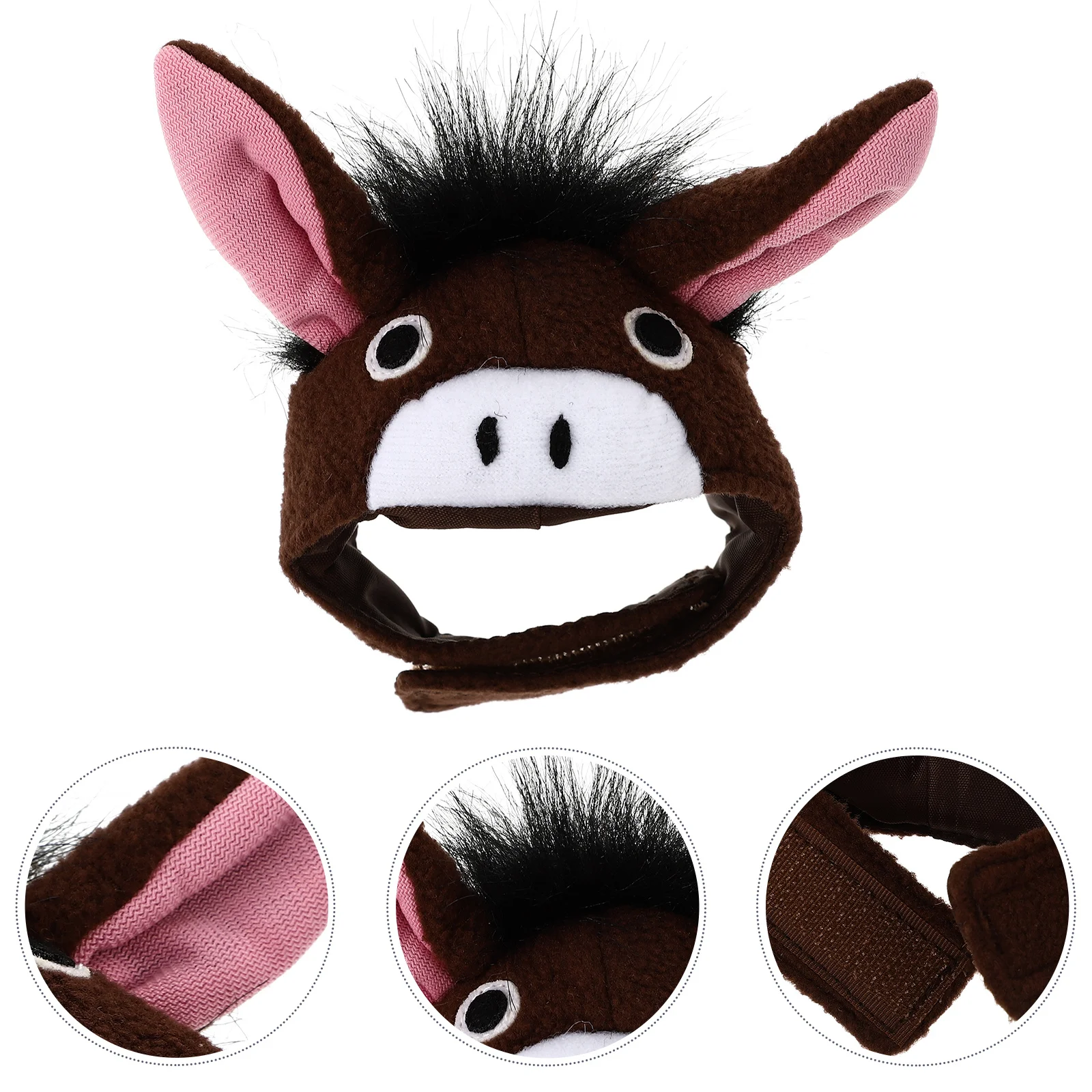 

Small Pet Cotton Warm Hat Donkey Ear Headwear Headband for Hamster Guinea Pig Kitten Puppy Cat Party Accessory Pet Cosplay Cap