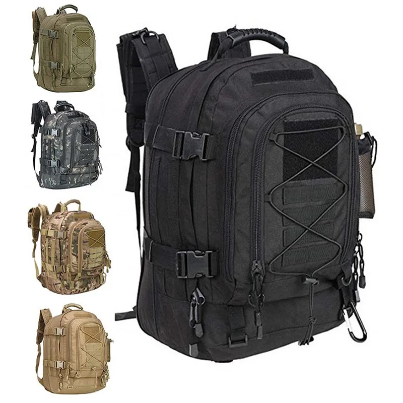 

60L Military Tactical Backpack for Men Combat Trekking Camping Hiking Hunting Travel Outdoor Bag Waterproof Molle Army Rucksack