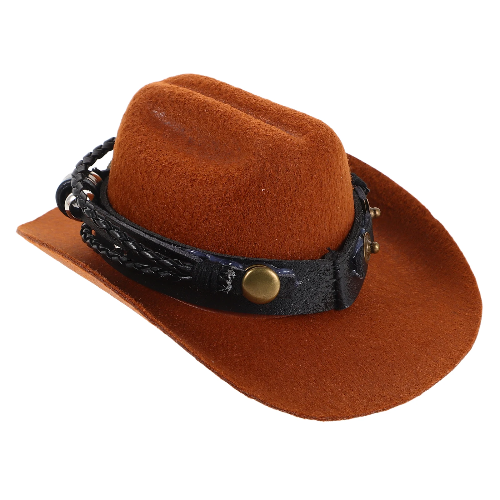 

Dog Western Cowboy Hat: Pet Cosplay Cap - Adorable Pet Costume Hat With Evil Eye Charm For Parties Photography & Everyday Outfit