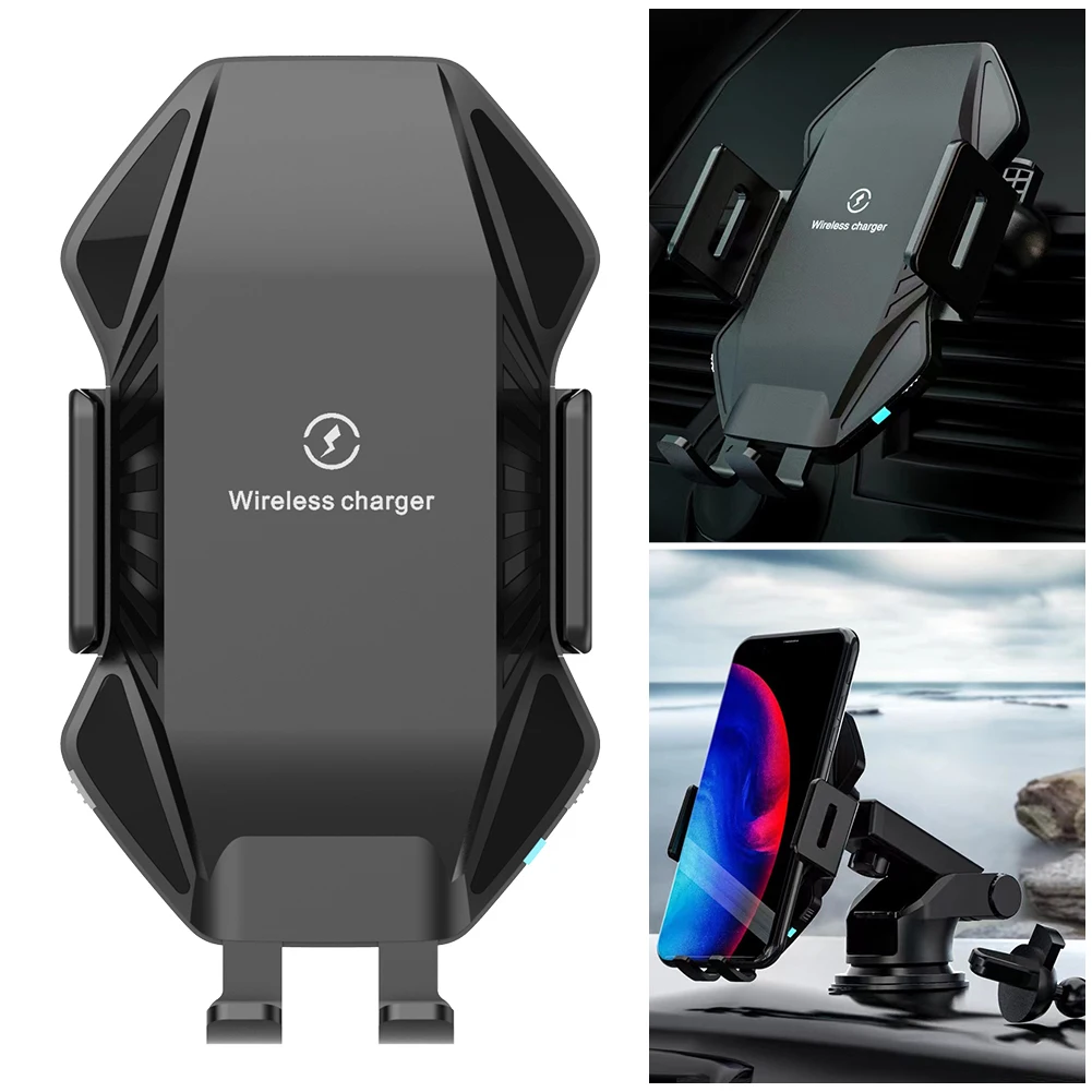 

Wireless Car Charger Dashboard Air Vent Cell Phone Holder 15W Fast Charging Cell Phone Stand for iPhone 15 14 13 Samsung Galaxy