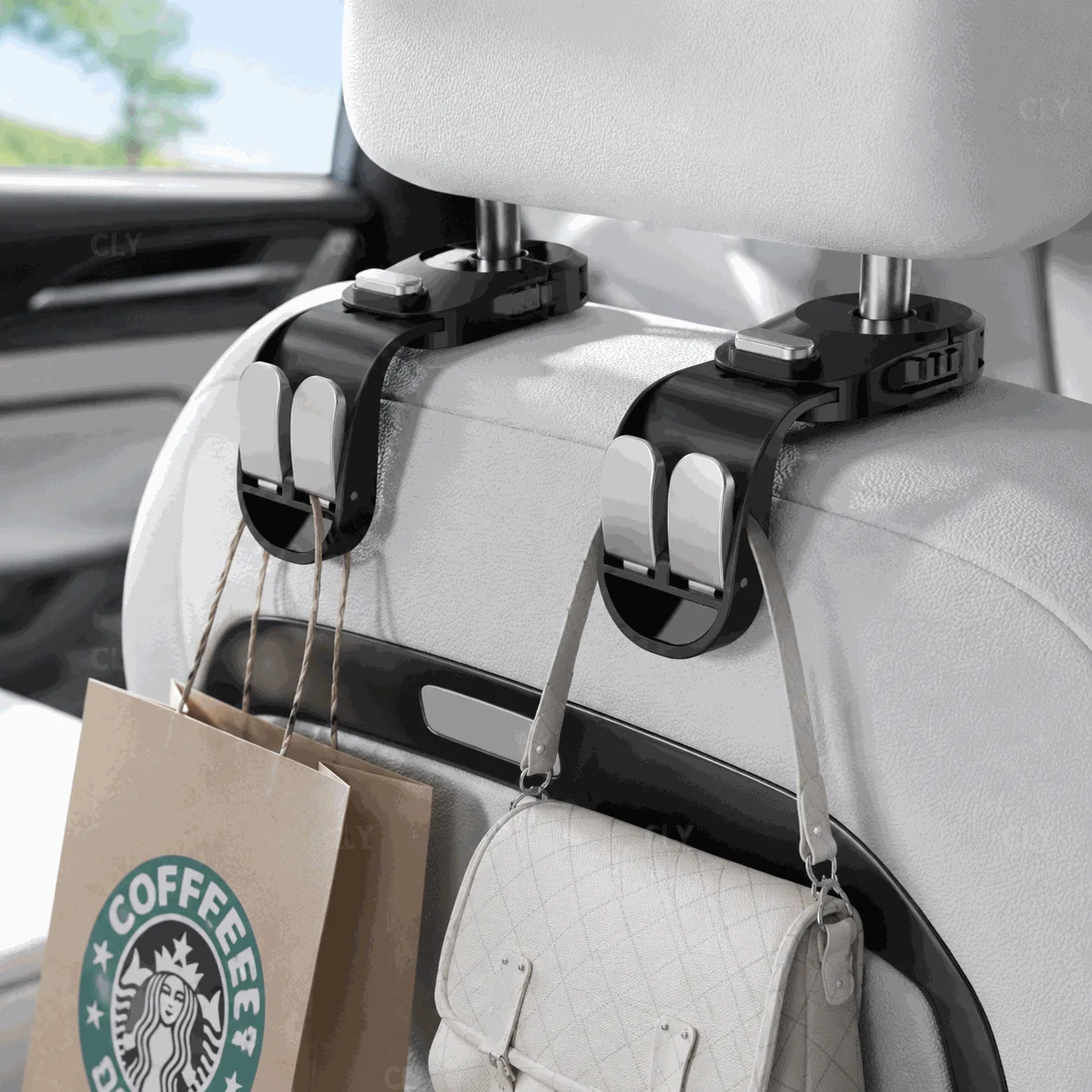

Car Seat Back Hook Headrest Hidden Mount Auto Vehicle Back Seat Organizer Car Accessories Hanging Hooks Storage Hanger Universal