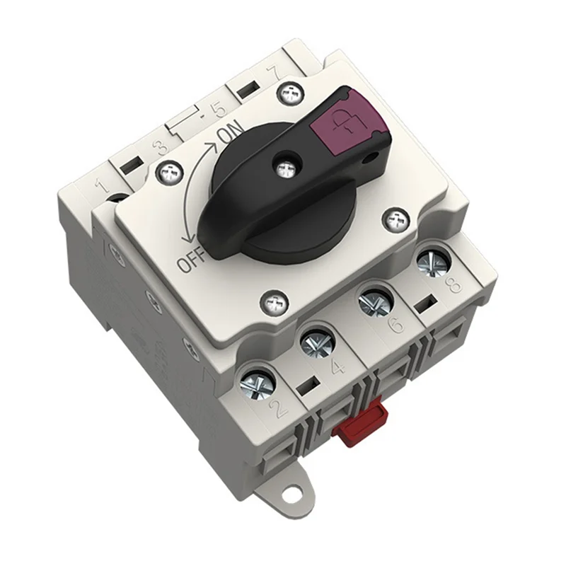 GROCE-Solar Isolator Switch PV DC 1200V 32A Solar Rotating Handle Isolator Rotary Switch Disconnector For Solar Device A