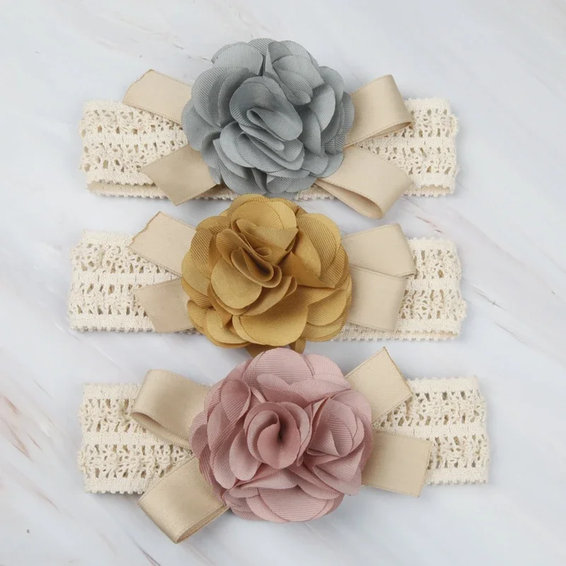 baby headband korean newborn hair bands baby girls hair accessories DIY flowers Children photographed kids photos accessory