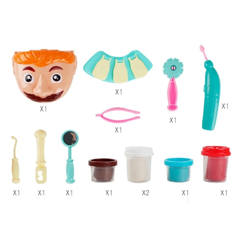 Doutor brinquedos para crianças fingir jogar brinquedo dentista verificar os dentes modelo conjunto kit médico role play simulação de aprendizagem precoce brinquedos