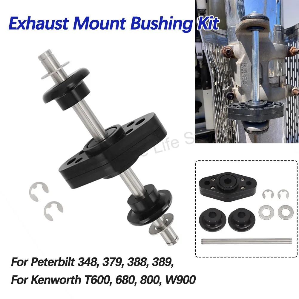Kit de bujes de montaje de escape mejorado para Kenworth 348 379 388 389 y Peterbilt T600 680 800 W900 reemplaza #   M13-6001 M13-1009