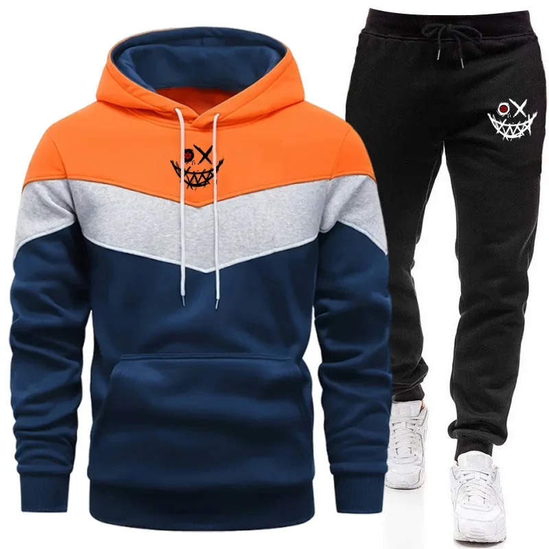 

Daily Man Comfort Casual Sports Men Tracksuit Autumn Winter Quality Hot Sale Fashion Hoodie Tricolor Single Sweatshirt and Pants