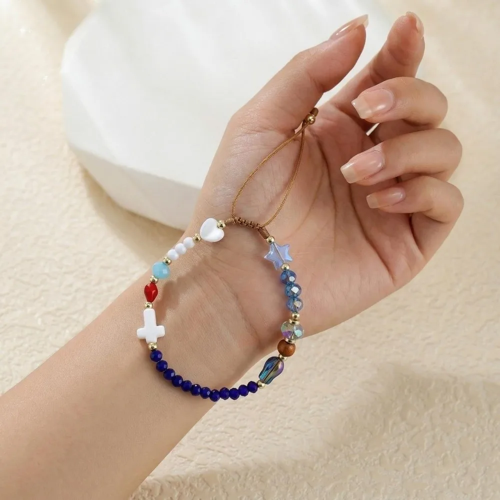 Elegant Adjustable Cross Beaded Bracelet Colorful Jewelry Gifts Braided Bead Wrap Handmade Story of Bracelet for Women