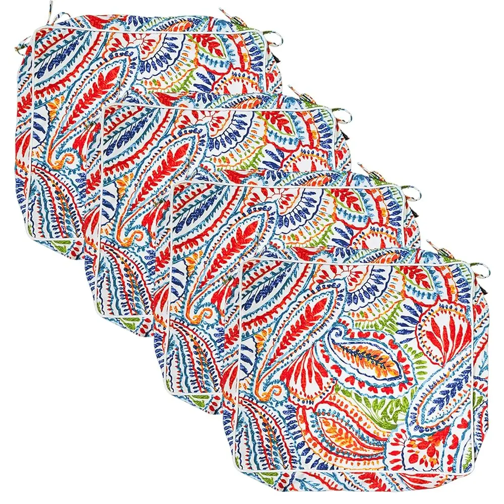 

Outdoor Patio Cushion Covers Set Of 4 Chair Seat Washable Covers Water Resistant Slip Replacement Furniture Cushion Pillow Seat