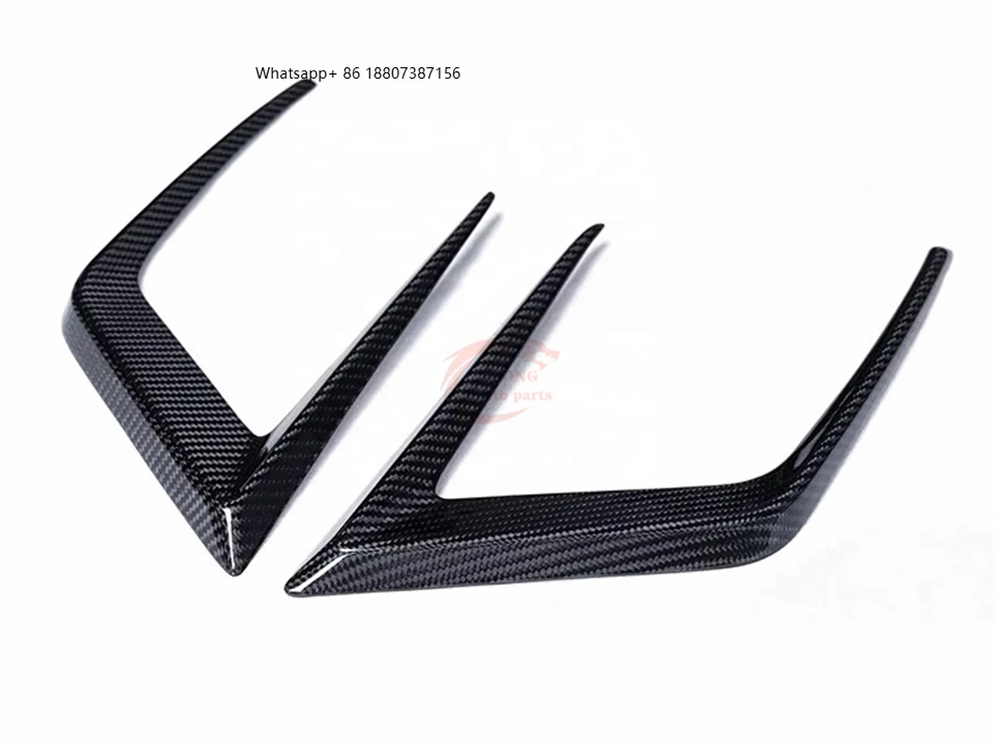

PK Style Dry Carbon Fiber Front Bumper Canards wings Front Bumper Lower Trim Front Bumper Splitter forLotus Eletre SUV