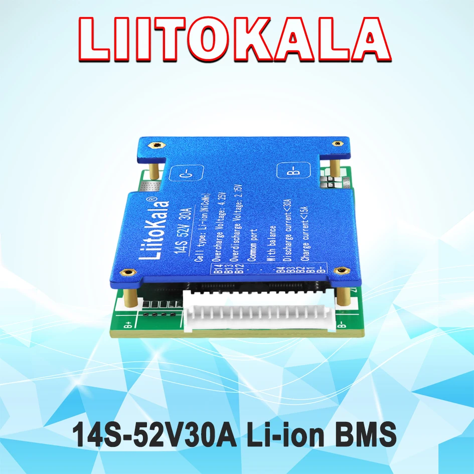 LiitoKala 14S-52V30A 14 سلسلة 52 فولت لوحة حماية البطارية #2