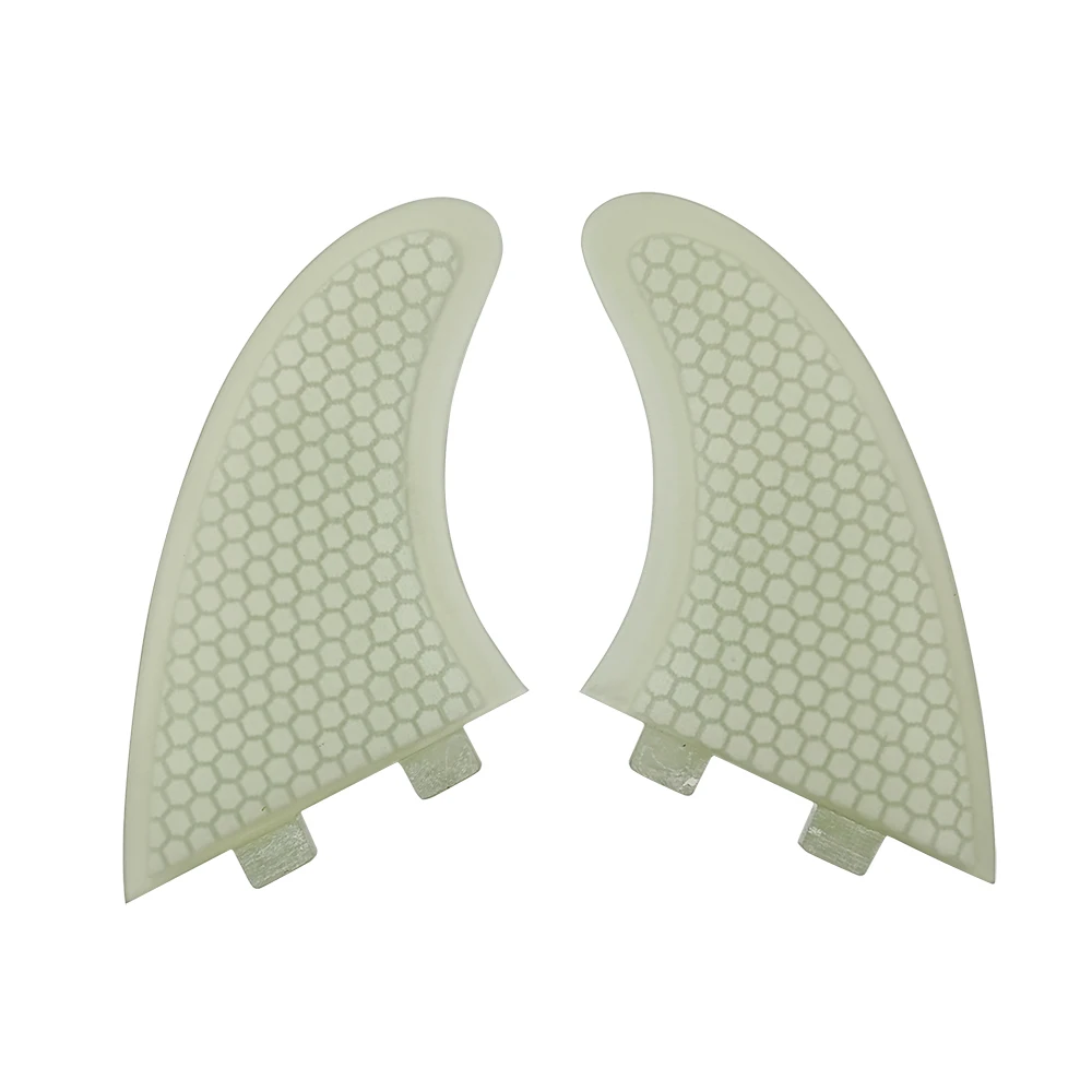 New Fiberglass TWIN Fins Double Tabs Fins 2 Pieces Per Set UPSURF FCS Surfboard Accessories Keel Fin