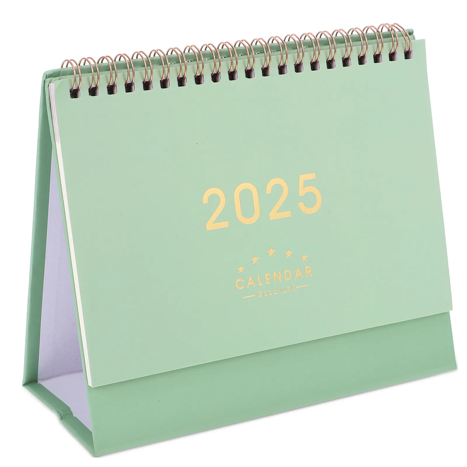 

Mini Standing Desk Calendar 2024-2025 Thick Paper Flip Calendar for Daily Planning Smooth Writing Surface Office Classroom Home