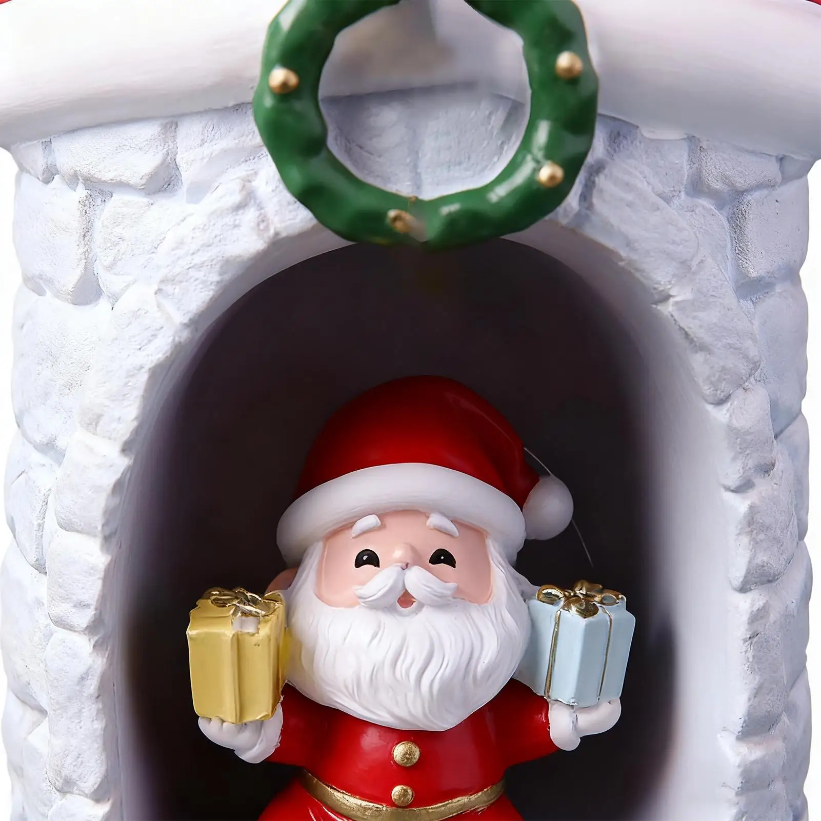 Santa Lamp Cute Christmas Santa Claus House LED Home Decor Holiday Bedroom Ambient Lighting For Kids Adults Bedroom Living Room