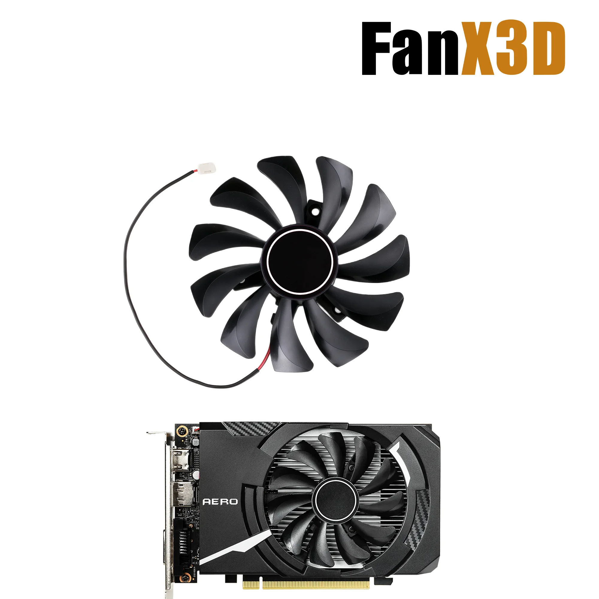 For MSI GeForce GTX 1650 1630 AERO ITX 4G Graphics Video Card 85MM HA9010H12F-Z Cooling Fan