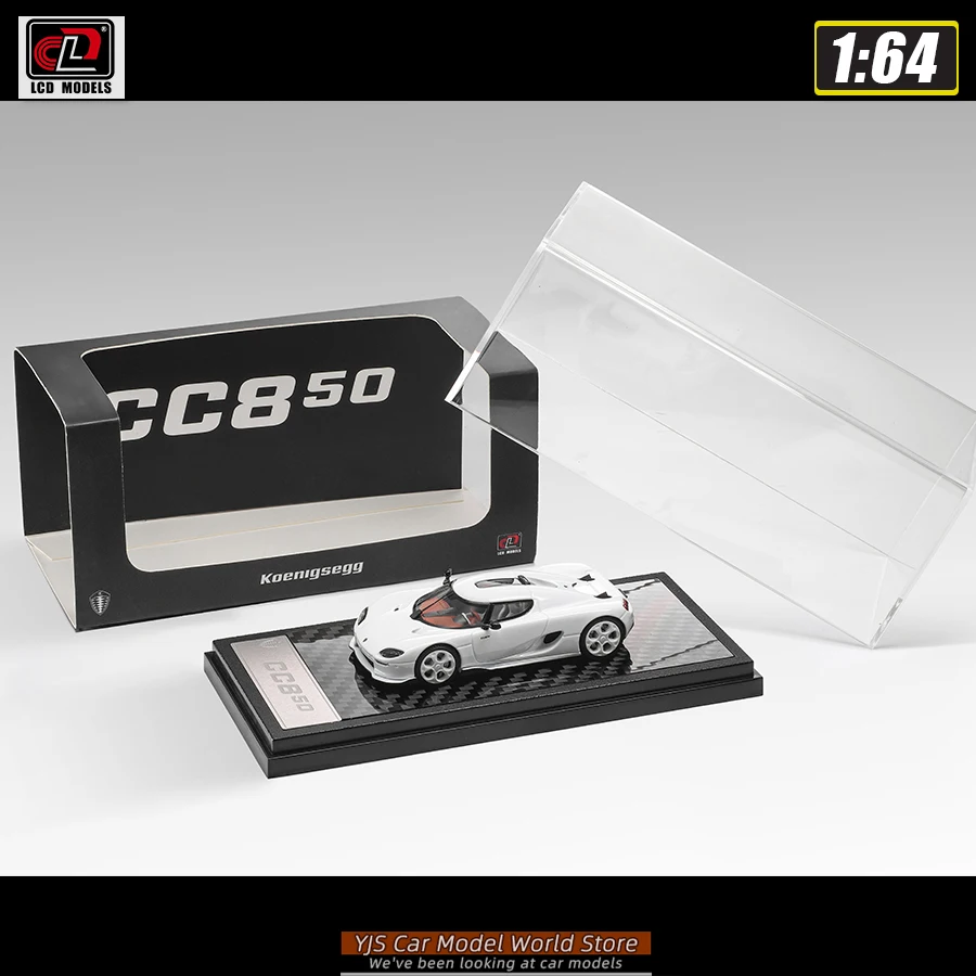 LCD 1:64 Scale New Koenigsegg CC850 Car Model Static Display Piece Holiday Gift Collection