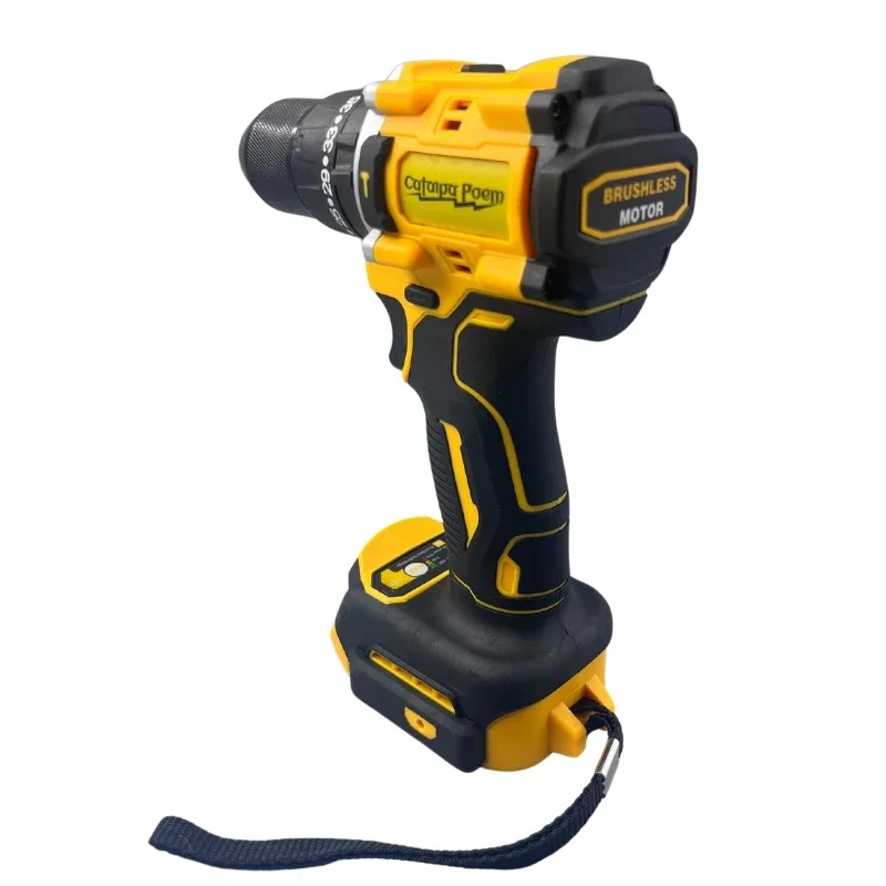 for Dewalt DCD805 20V Brushless Impact Drill  Cordless Electric Impact Drill Stepless Speed Regulation 1/2in Rechargeable