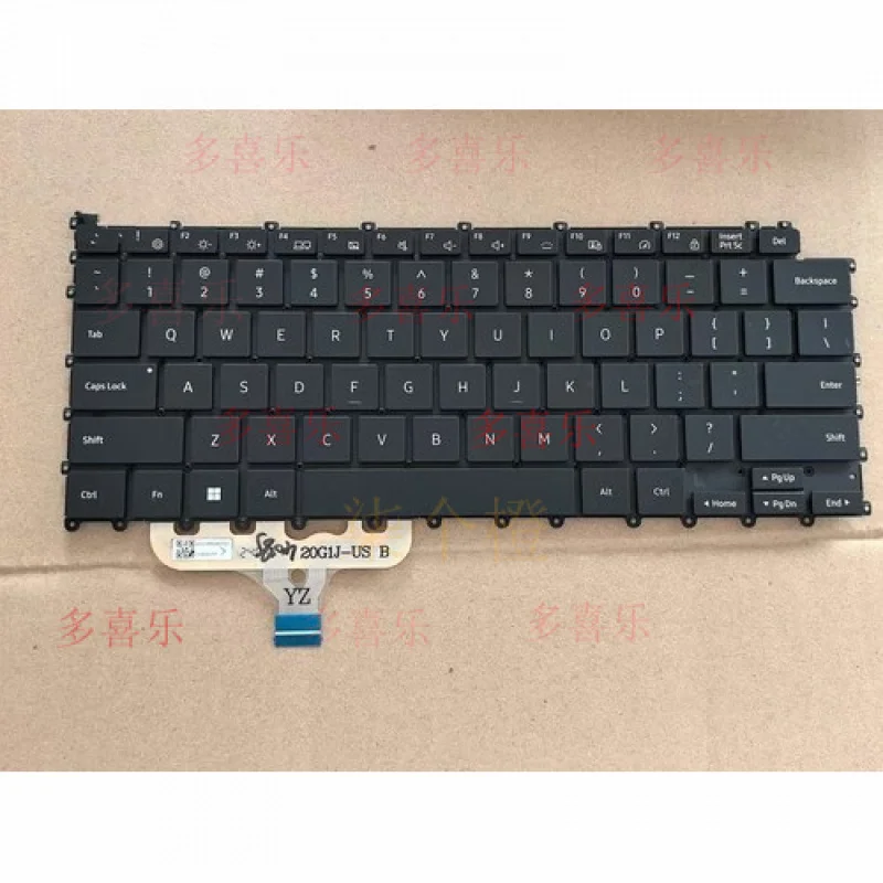 QQ      NEW for Samsung Galaxy Book3 Pro NP940XFG 940XFG US KEYBOARD BACKLIT