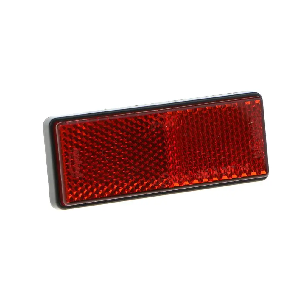 Car Bicycle Light Reflective Strip Plastic Adhesive Safety Reflector Sticker Rectangular for Motorcycles Trailers and Bags