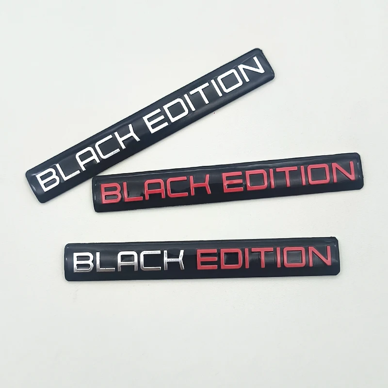 3D Aluminum Logo Black Edition Badge Car Emblem Sticker Decoration Decal Auto Styling Car Motorcycle Accessories