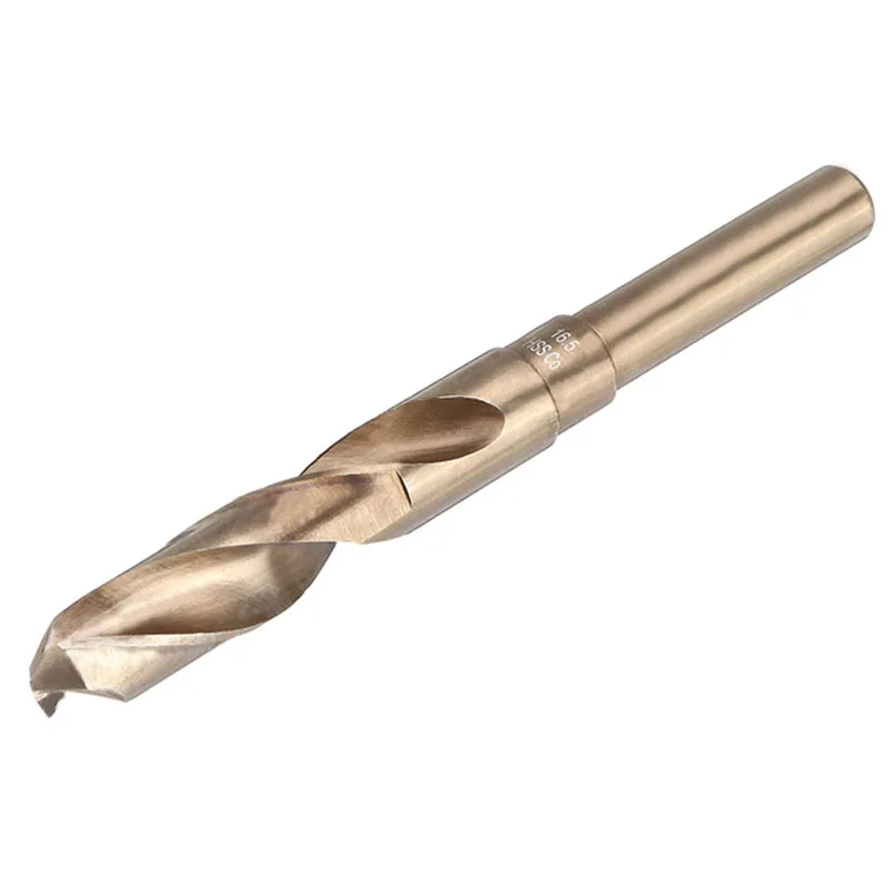 1Pc 13.5-30mm M35 Cobalt Drill Bit 1/2 inch Dia Reduced Shank HSS-Co 5% Twist Drill Bit For Stainless Steel Metal Iron