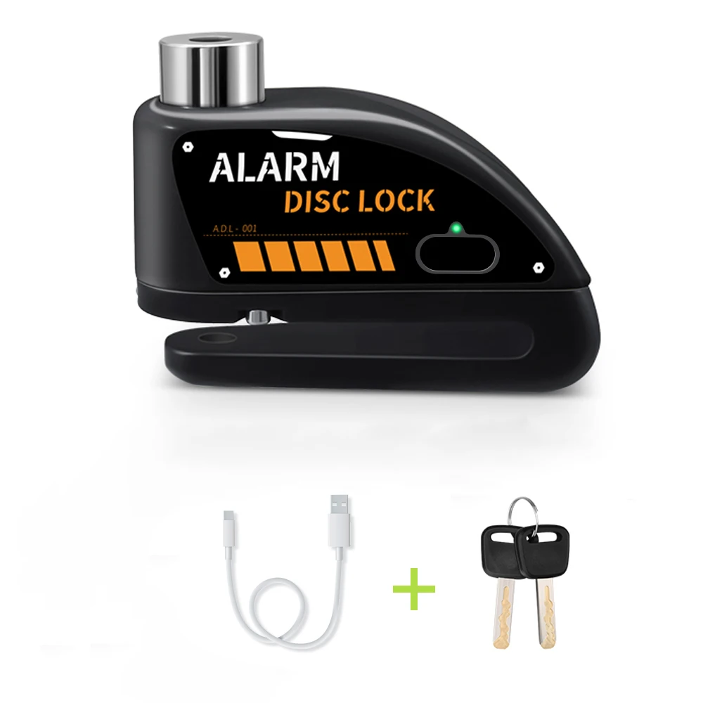 Extractme Motorcycle Alarm Schijfrem Slot Beveiliging Moto Wiel Schijf Hangslot Waterdicht 110dB Luid Anti Diefstal Alarma Motocicleta