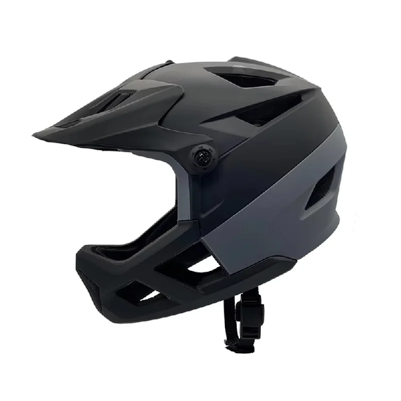 Full Face Mountain Bike Helmet for Men Women Road Bike Helmet Lightweight Adjustable Visor and Goggle Port 52-59CM Bike Helmet