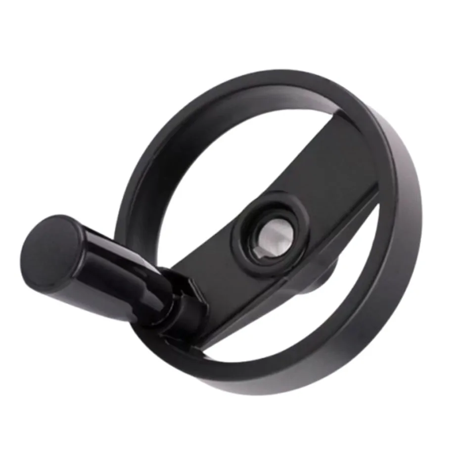 Aluminum alloy handwheel, circular foldable rubberwood handle, double width strip handwheel, machine grinder, rocking wheel, roc