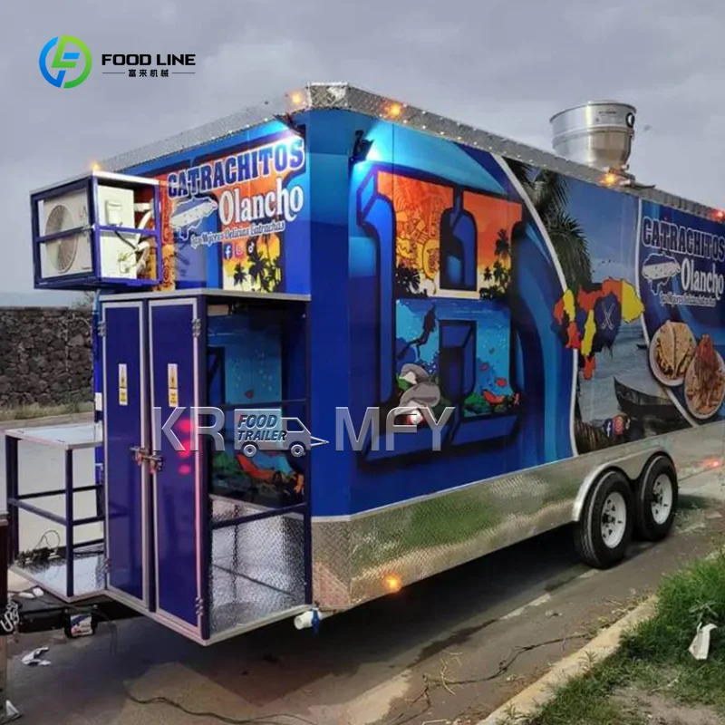 

China Full Set Mobile Food Truck Fast Food Truck Crepe Food Truck Franchise Trailer with Expansion Capacity for Small Business