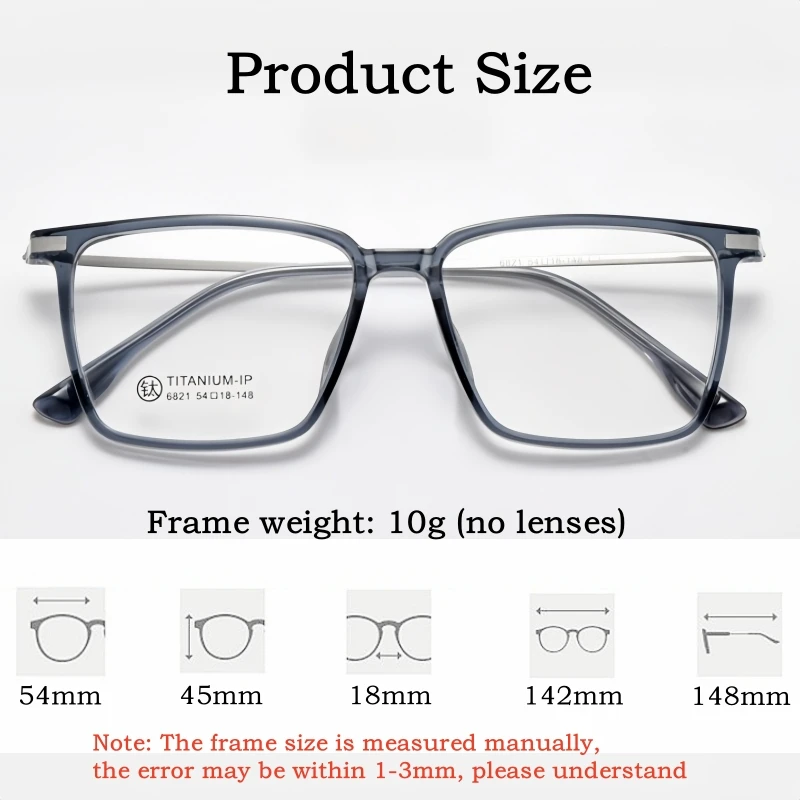 YIMARUILI Fashion Optical Prescription Myopia Glasses Men Hyperopia Progressive Recipe Formula Anti-reflective Glasses Women 682 - Detail 1