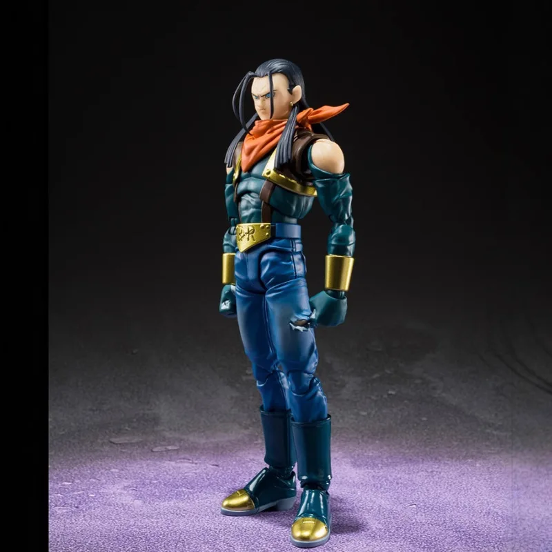 Dragon Ball Super Android 17 Action Figure Anime Model Collectible Toy Joint Movable Doll Kit Desktop Ornament Decoration Gift view 5