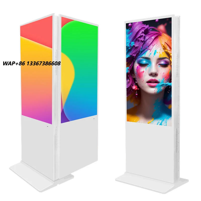 32 43 55 76 Inch Indoor/outdoor Lcd Screen Advertising Display Screen Kiosk Digital Signage and Displays Totem